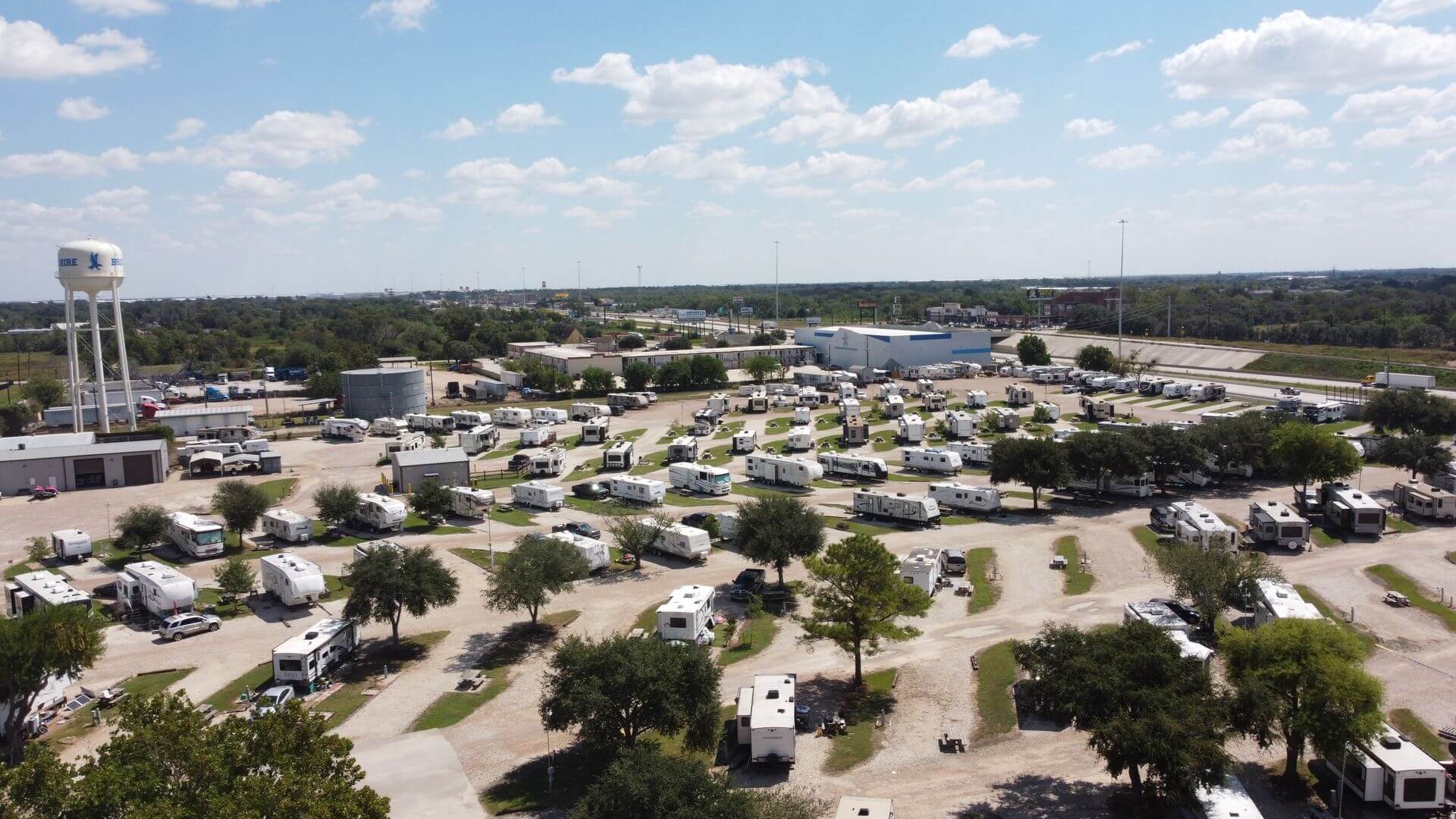 Houston West RV Park aerial view